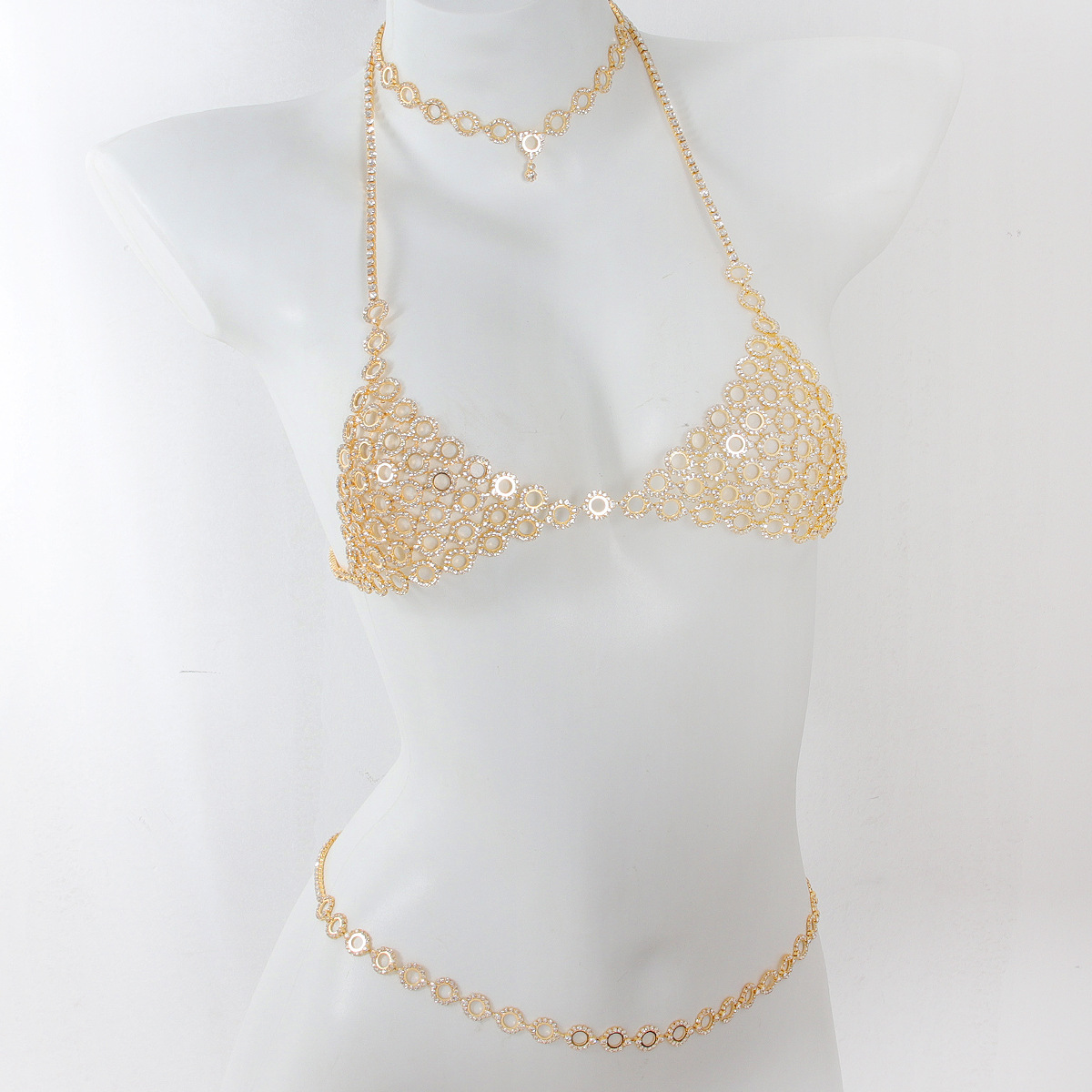 Body Jewelry Luxury - Модное колье с круглым сращением, женский