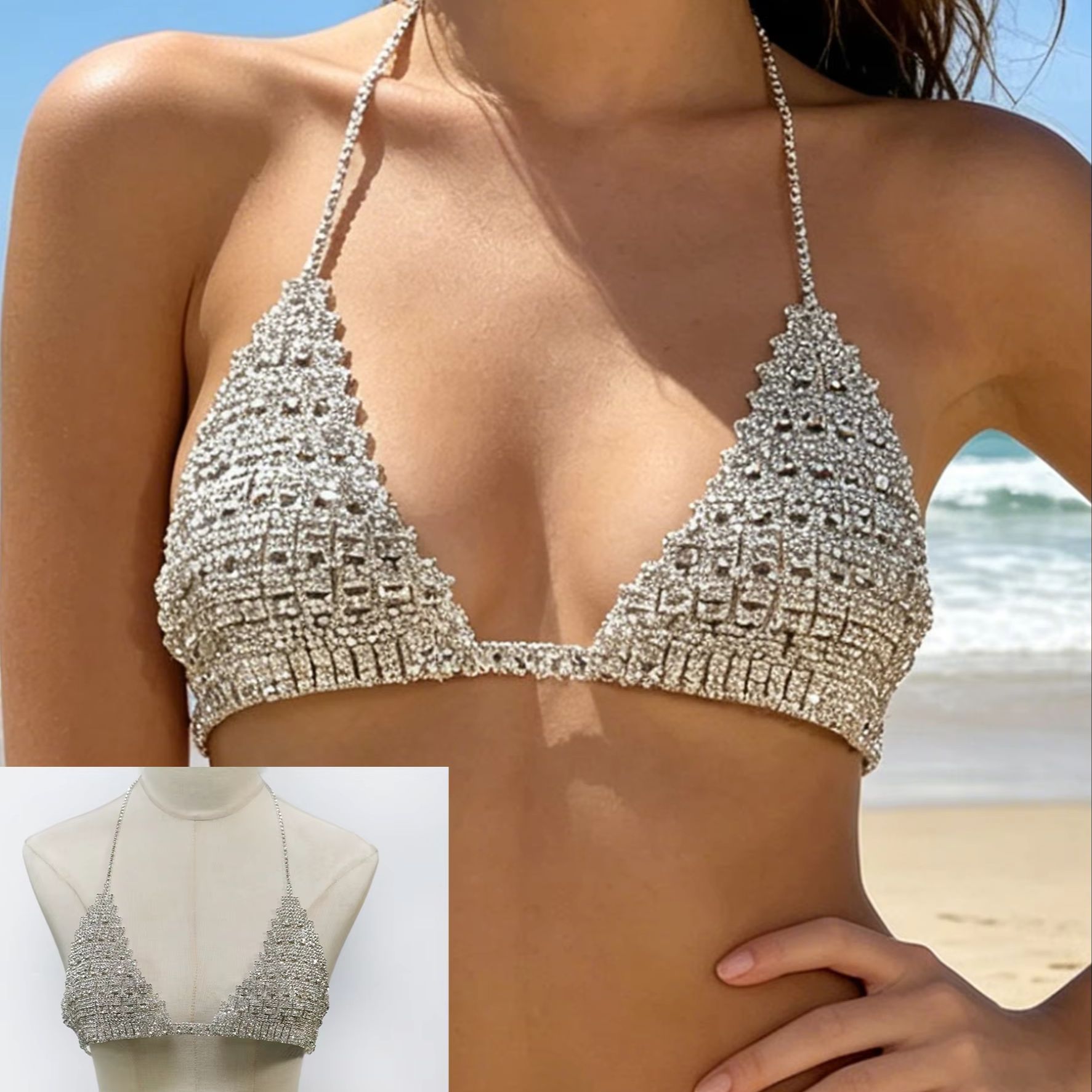 Body Jewelry Luxury - 1 шт. Модная цепочка на шею