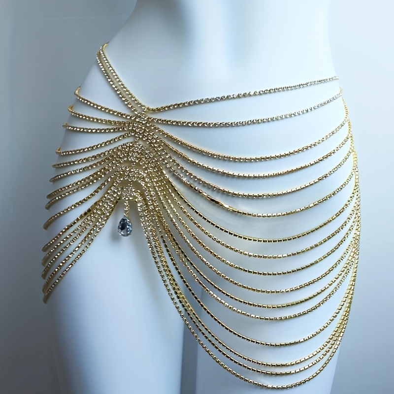 Body Jewelry Luxury - 1 шт. Сексуальная блестящая цепочка на