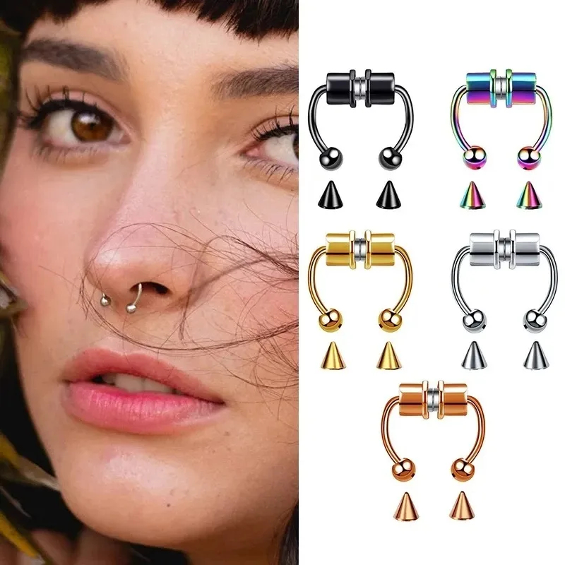 1/2/3 шт. фальшивые магнитные  – обзор и цена Body Jewelry Piercing