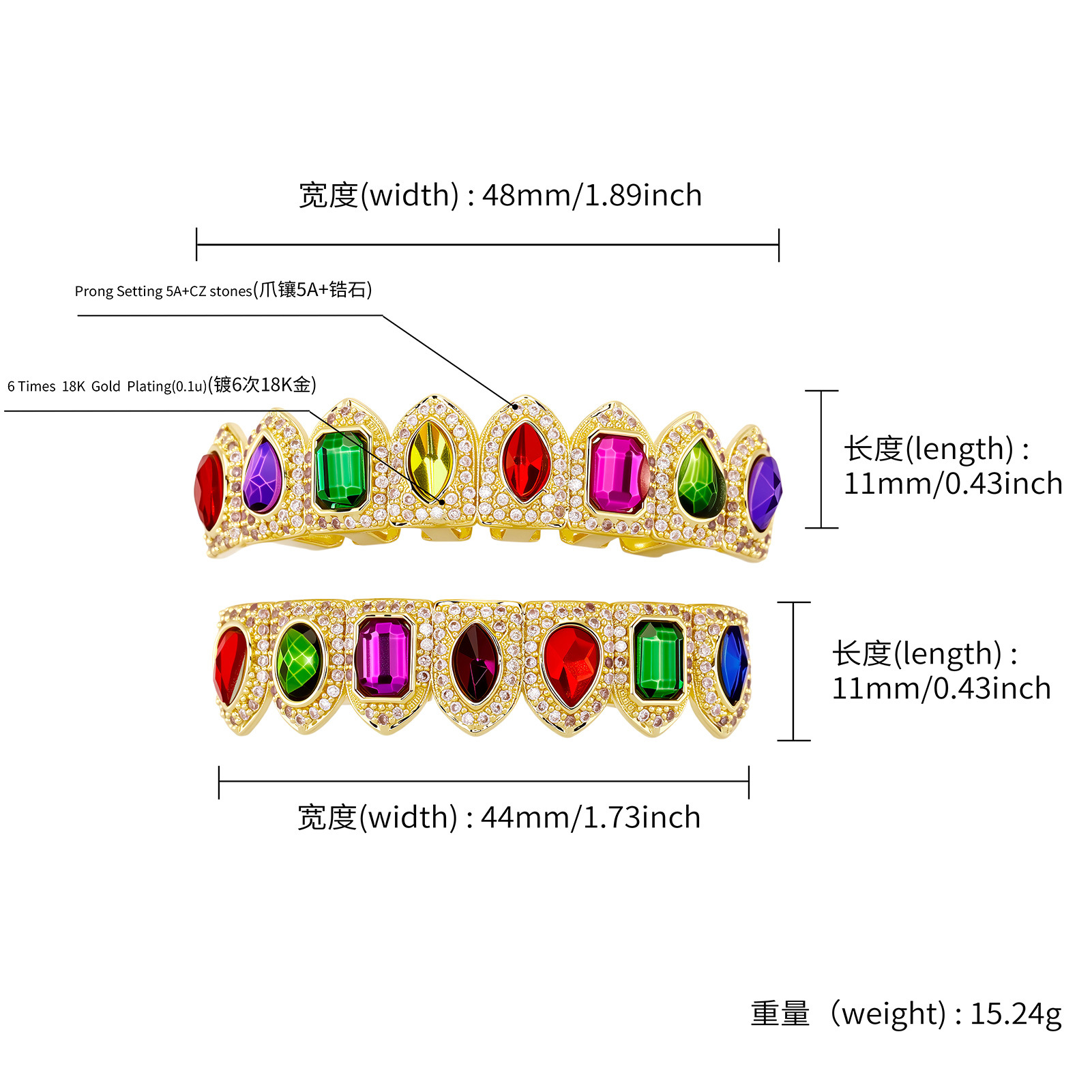 Золотистые металлические грилз – обзор и цена Body Jewelry Piercing