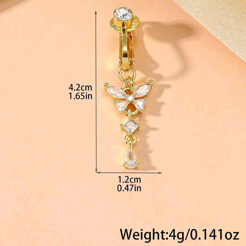 1 шт. Модный клипс на пупок с  – обзор и цена Body Jewelry Piercing