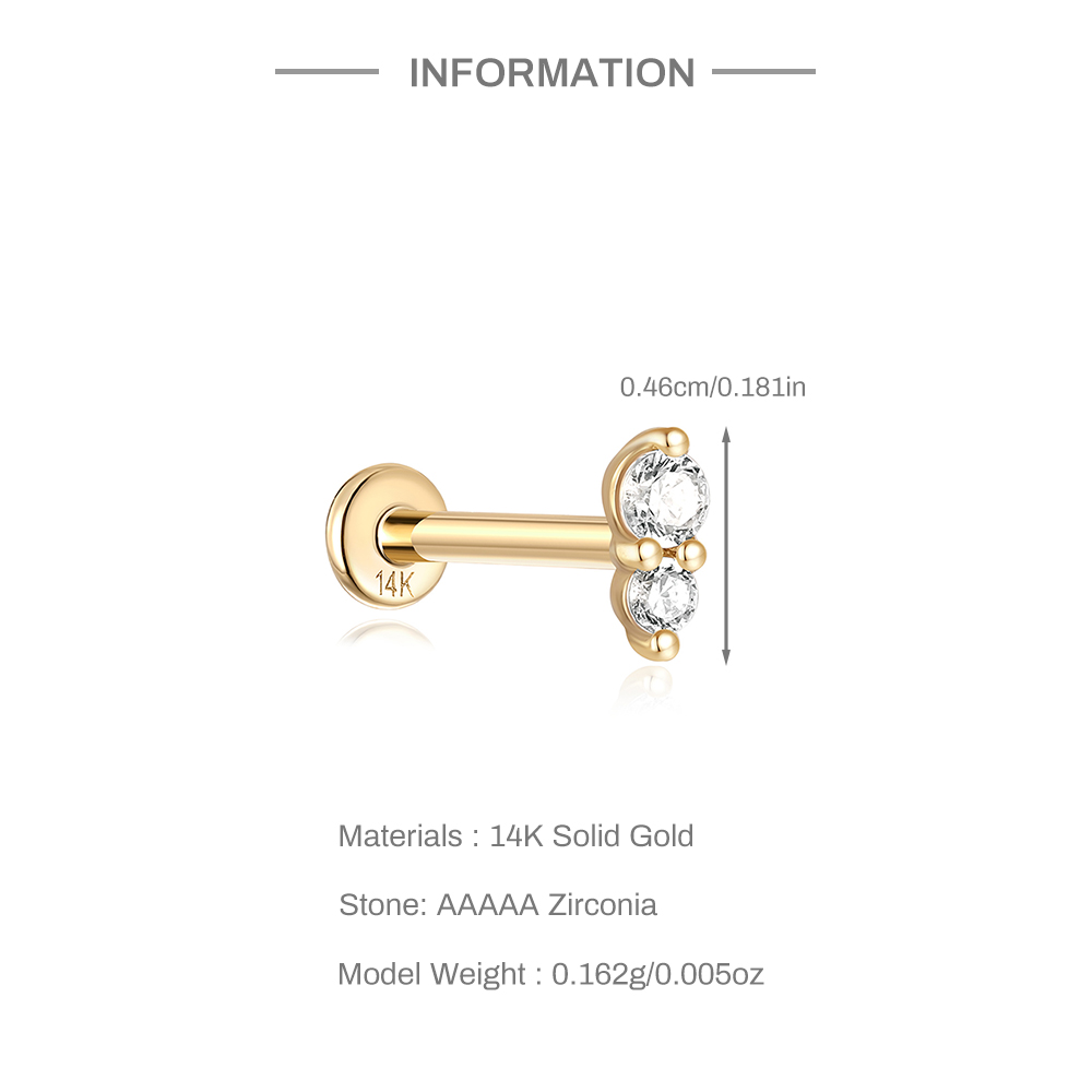 AIDE настоящие 14-каратные одн – обзор и цена Body Jewelry Real Gold