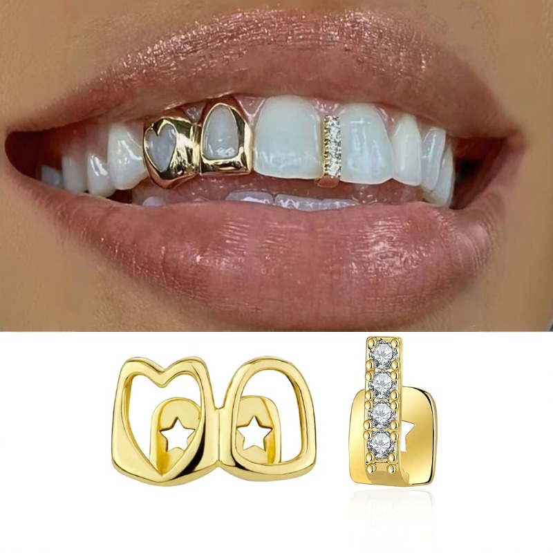 Набор золотых зубных украшений – обзор и цена Body Jewelry Lot