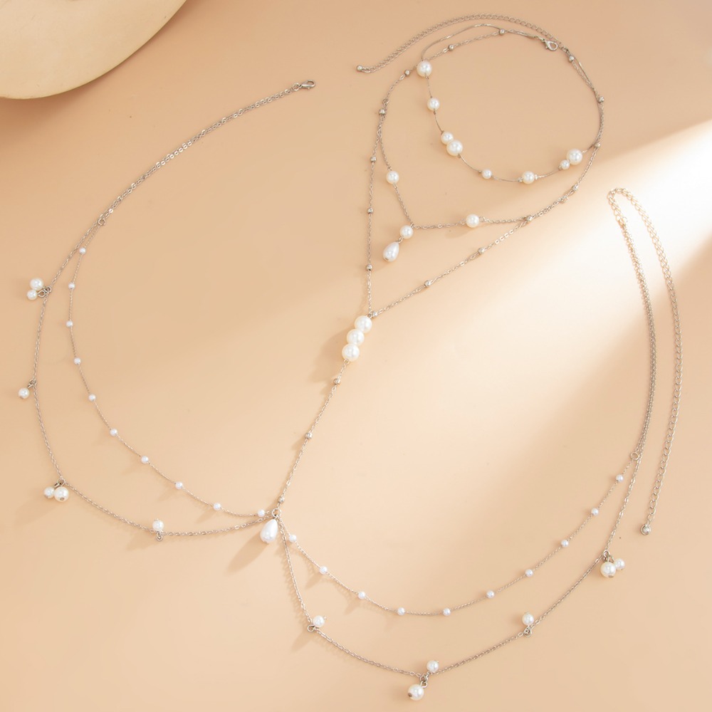 Многослойное ожерелье из искус – обзор и цена Body Jewelry Women
